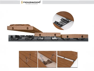 Novawood Decking Grad Installed