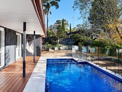 DecoDeck Outdoor Pool Patio with Non Combustible Timber Decking