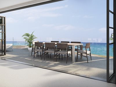 Everhard Eurodesign Residential Seaview Outside Dining Area Balcony