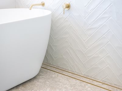 Lauxes Grates Matte Gold Bathroom Tub