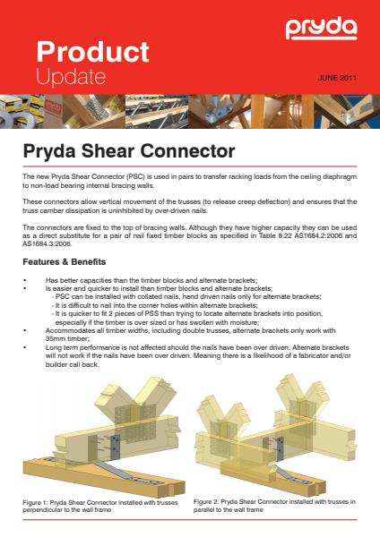 Pryda Shear Connectors Specifications