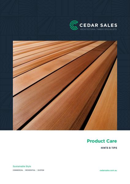 Product care fact sheet