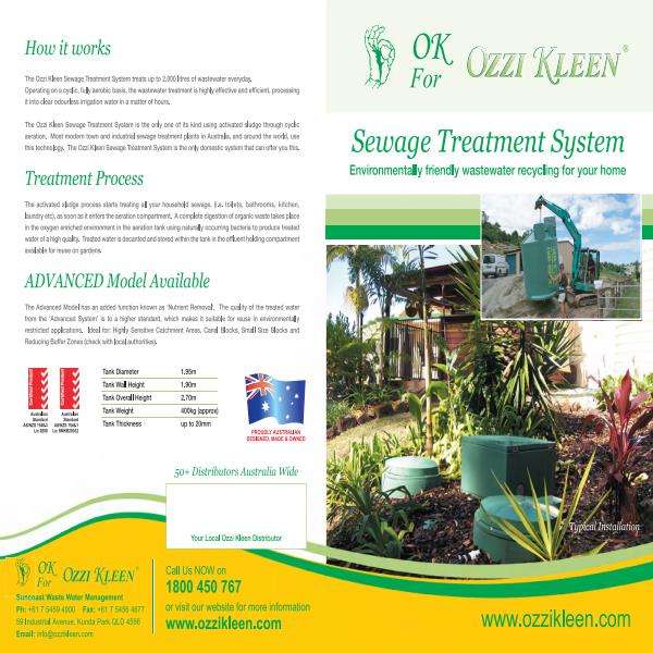 Ozzi Kleen®  Sewage Treatment Systems 