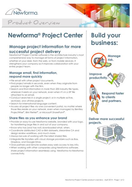 Engineering ​Newforma® Project Centre Software