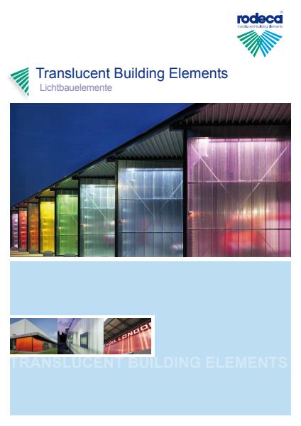 Translucent building elements brochure