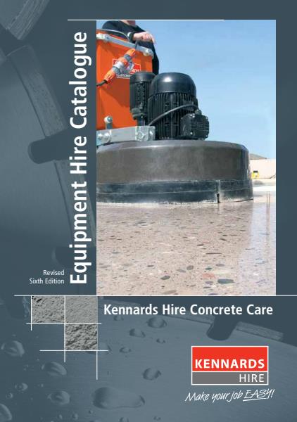 Kennards Hire Concrete Care Brochure 