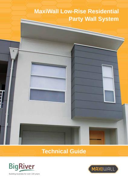 MaxiWall Low-Rise Residential Technical Guide - Party Wall System