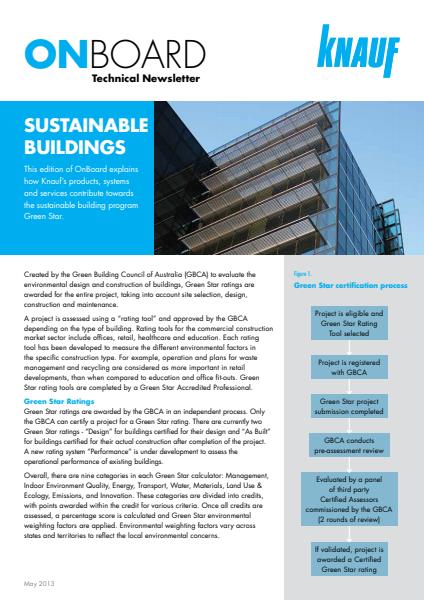 Knauf - Technical Newsletter for Sustainable Buildings