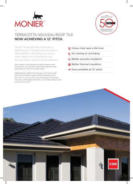 Monier Roofing Terracotta 12 degrees brochure